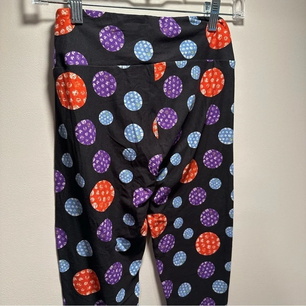 NEW LulaRoe OS Soft Leggings One Size 2-10 Small-Large Christmas Bokeh Lights - Picture 7 of 10